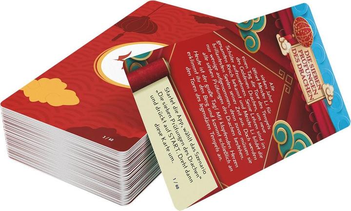 Actual product image Asmodée SCOD0062 - Unlock! Seven trials of the dragon (singlescenario), 1-6 players, ages 10+ (DE edition) (German)