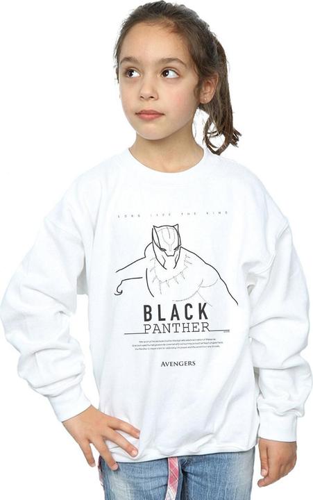 Immagine prodotto Black Panther Long Live The King Felpa Ragazze (140, 146)