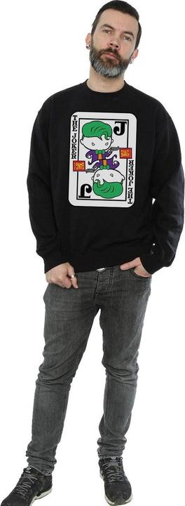 Actual product image Mens Chibi Joker Playing Card Sweatshirt (L)