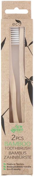 Actual product image Toothbrush 2pc Bamboo (2 x)