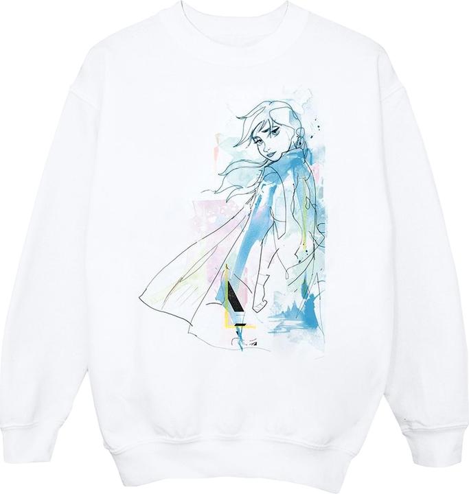 Disney Frozen 2 Anna Watercolour Sketch Sweatshirt Jungen