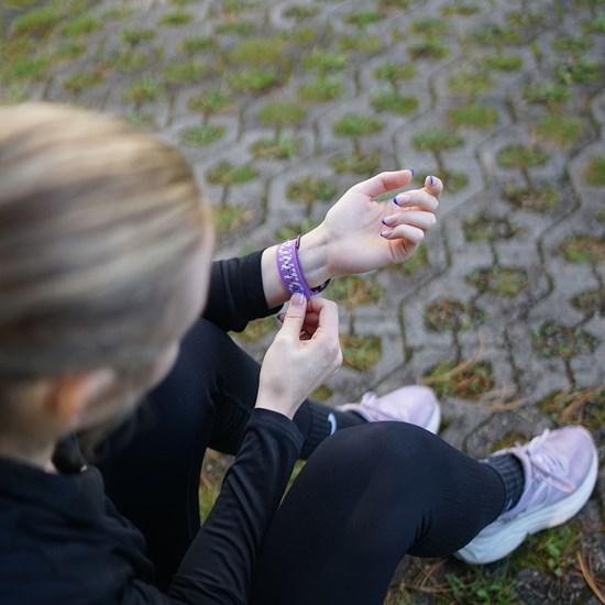 Actual product image Suunto 22 Ath5 Silicone Strap Orchid Purple S+M (22 mm, Silicone)