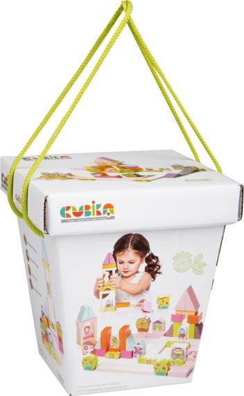 Actual product image Cubika Set Costruzioni in Legno - Blocchi per Bambini: Città per Ragazze