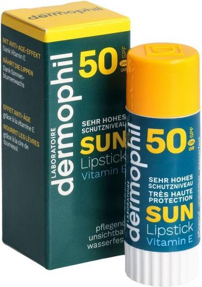 Image du produit Dermophil Rouge à lèvres solaire (Stick solaire, Crème solaire visage, SPF 30, 13 g)