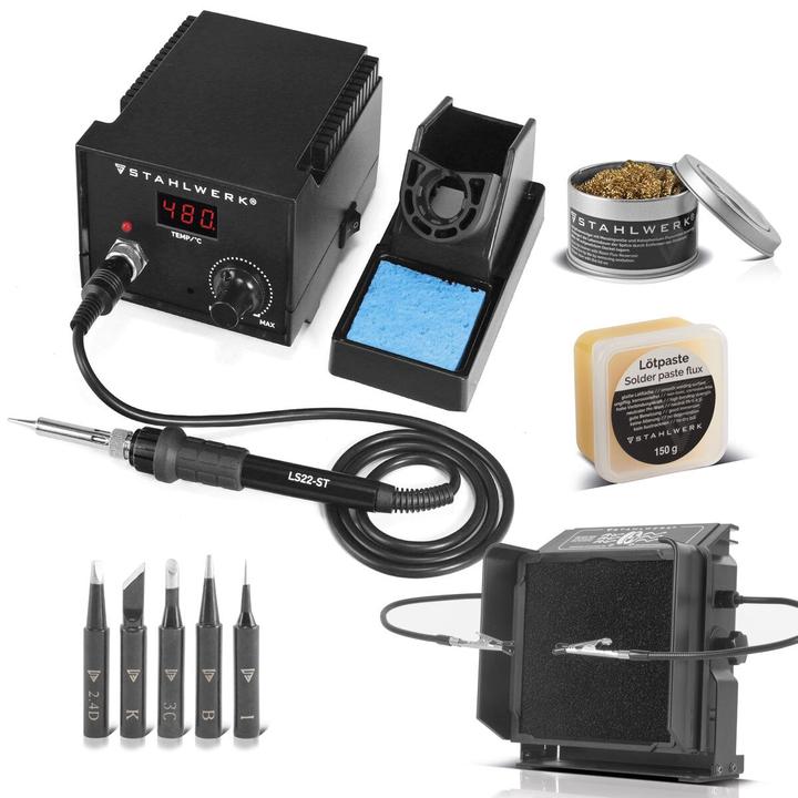 Stahlwerk Station de soudage LS22-ST avec 22 watts en kit complet / station de soudage combinée