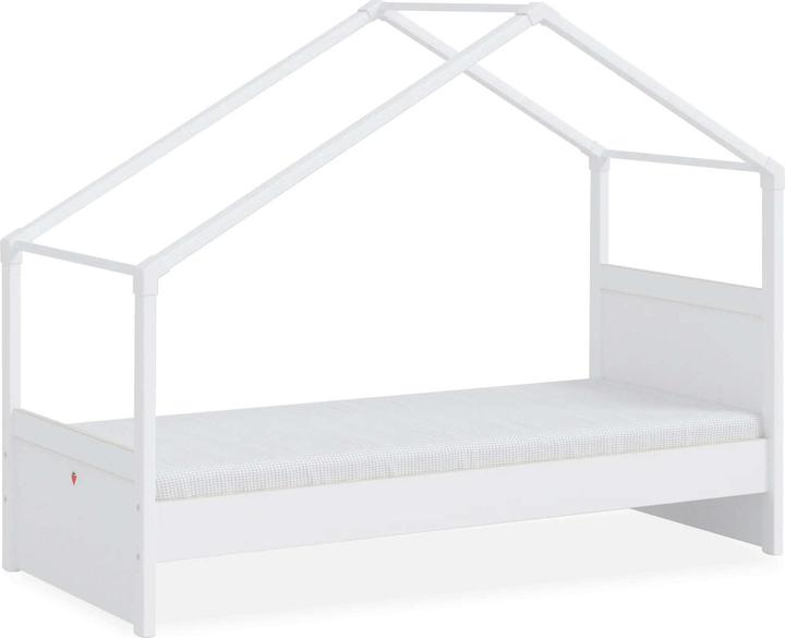 Cilek Hausbett Montes White mit Seitendach (90 x 200 cm)