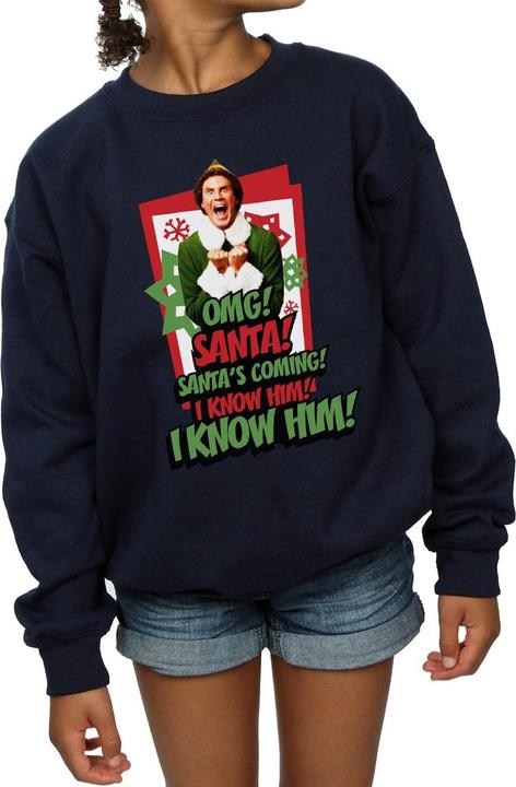 Immagine prodotto Elf OMG Santa Felpa Ragazze (140, 146)