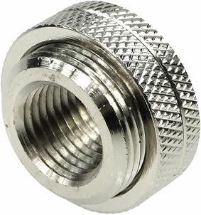 Actual product image Aquatuning Fillport silver nickel knurled universal