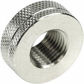 Actual product image Aquatuning Fillport silver nickel knurled universal