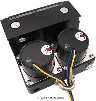 Actual product image Koolance RP-452X2 Dual 5.25" reservoir for 2 PMP-450/S D5
