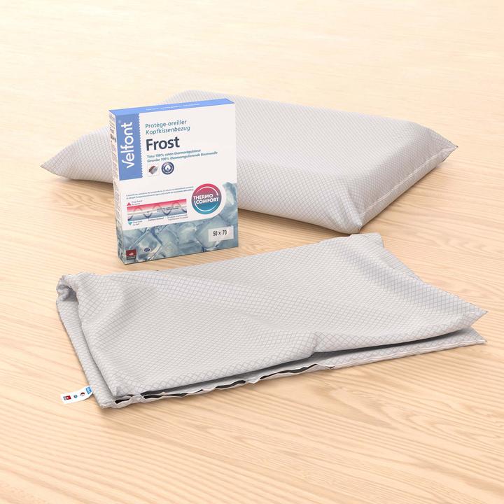 Image du produit Velfont Taie d'oreiller Frost 65 x 65 cm, Blanc (Taie d'oreiller, 65 x 65 cm)