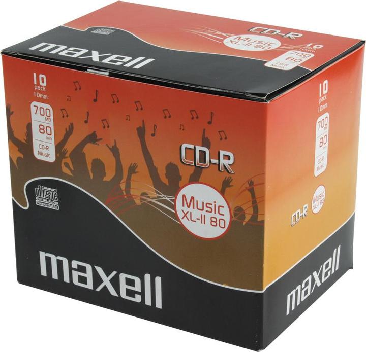Immagine prodotto Maxell CD 700MB 1-12X Musica 10 pezzi (10 x)