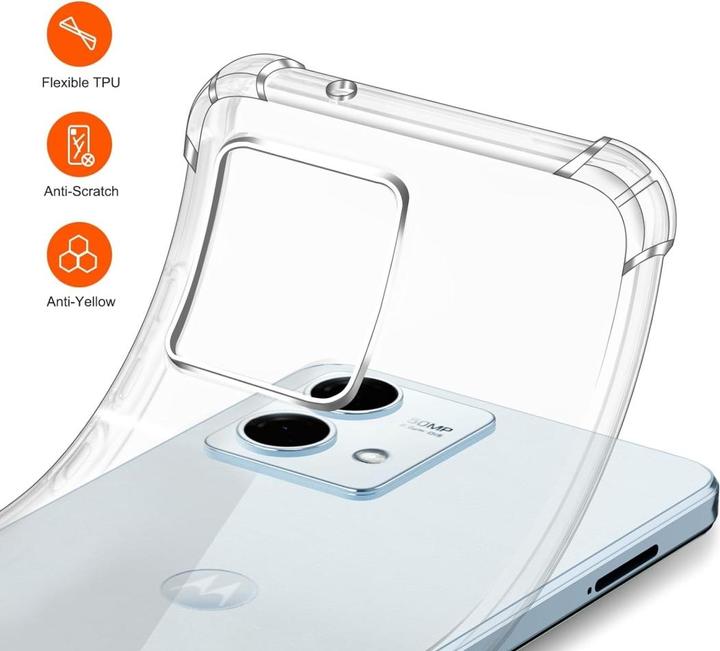 Actual product image Screenguard Motorola Moto G84 5G Case Crystal Soft Airbag Bumper (Motorola Moto G84)
