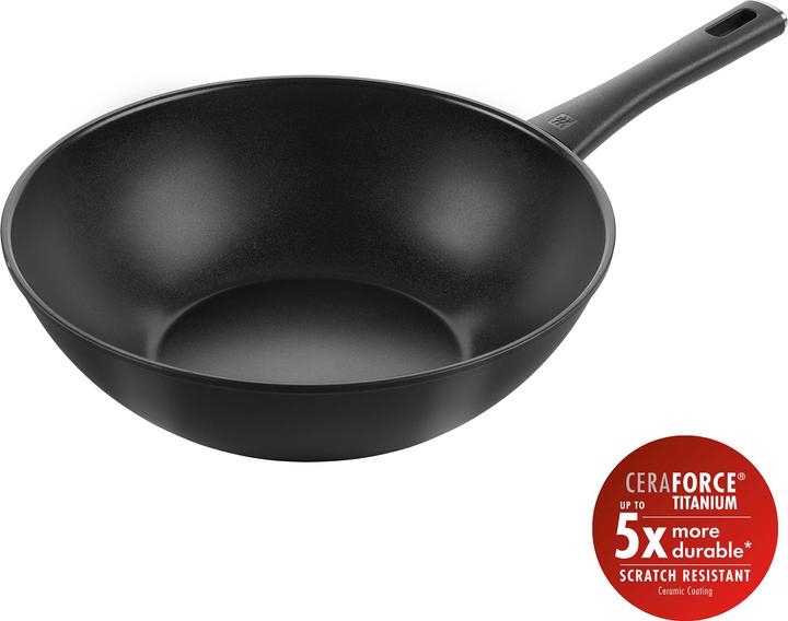 Zwilling - Madura Plus Ceramic Wok - Sort - 30 cm (30 cm, Wok, Ceramic)