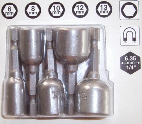 Productafbeelding Makita Dopsleutelset 1/4 5st. (13 mm, 12 mm, 10 mm)