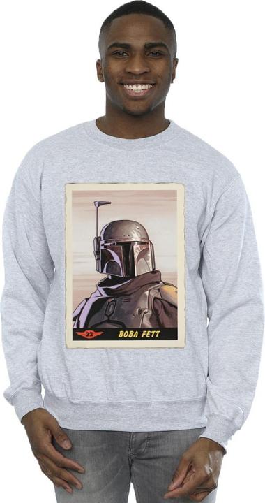 Actual product image Star Wars Mens The Mandalorian Boba Fett Sweatshirt (4XL)