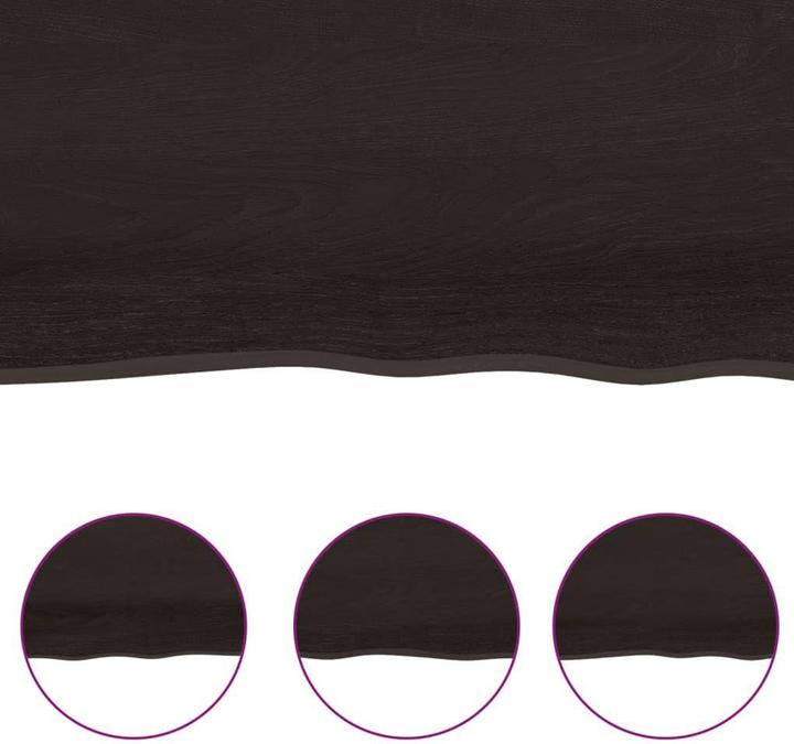 Produktbild VidaXL Tischplatte 100x40x4 cm Massivholz Eiche Behandelt (100 x 40 x 4 cm)