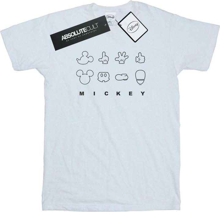 Immagine prodotto Disney Mickey Mouse Deconstructed Maglietta Ampia Donna (XXL)