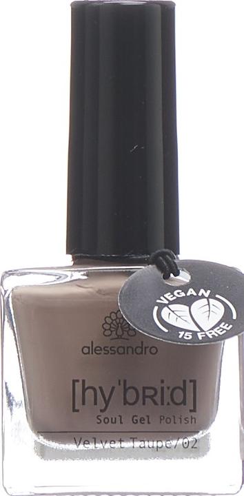 Immagine prodotto Alessandro Smalto per unghie Hybrid 108 Velvet Taupe (108 Velluto Taupe, Smalto per unghie effetto gel)