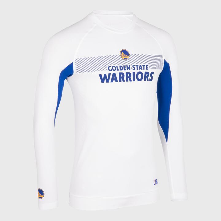 Tarmak Men's/Women's Basketball Base Layer Shirt UT500 NBA Golden State Warriors/White (S)