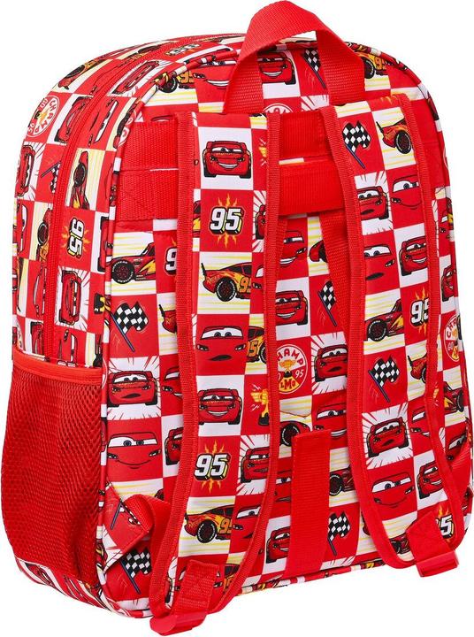 Actual product image Cars School backpack Let's race Red White (32 x 38 x 12 cm) (12 l)