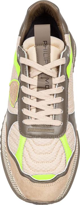 Produktbild Philippe Model olympique sneakers in leather and fabric color military green and yellow (42)