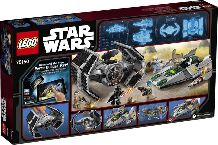 Image du produit LEGO Star Wars TIE Advanced de Vador contre A-Wing Starfigh (75150, LEGO Star Wars)
