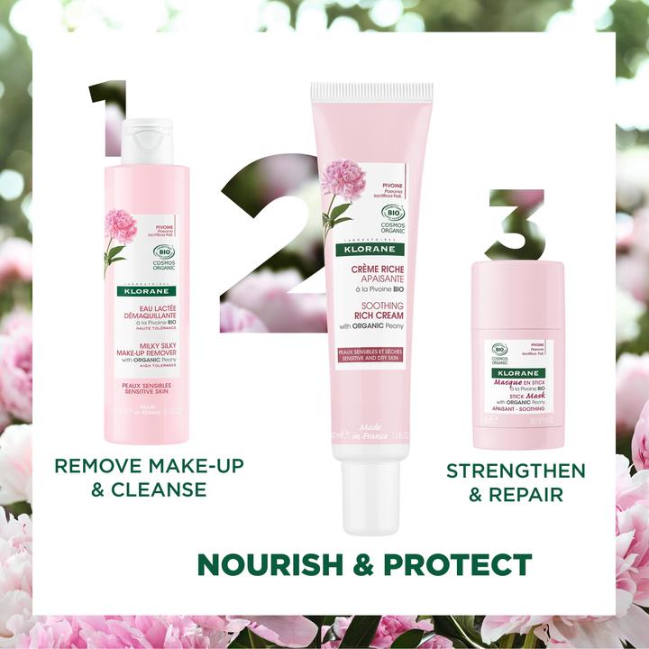 Produktbild Klorane Reichhaltige, beruhigende Creme mit BIO-Pfingstrose (40 ml, 24h Creme)