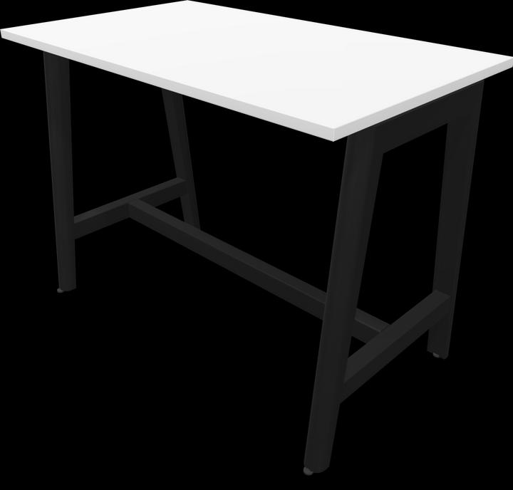 Ash stained black, White