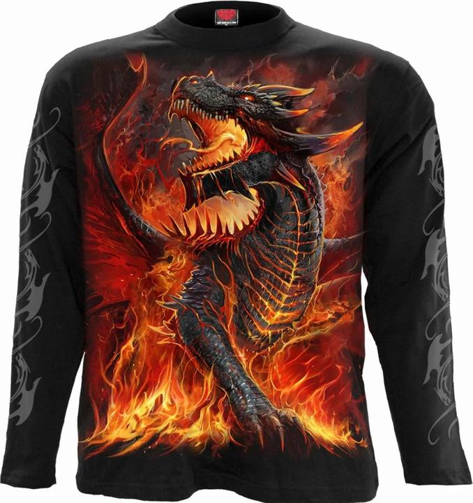 Actual product image Spiral Unisex Adult Draconis Long-Sleeved T-Shirt (L)