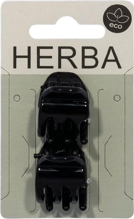 Actual product image Herba Ecofriendly clamp, black, 2.2 cm, 2 pcs. (2 pcs.)