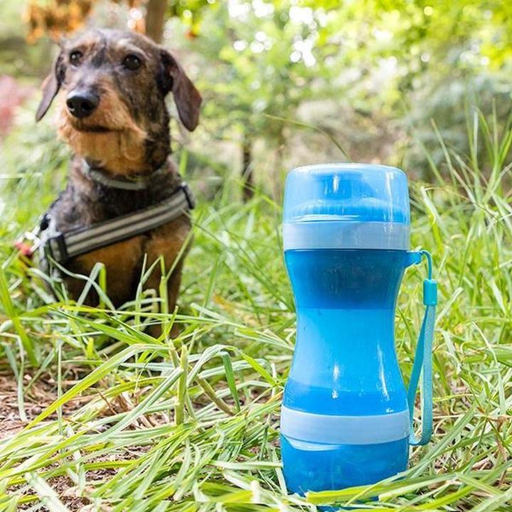 Produktbild InnovaGoods Tragbare Wasserflasche und Futternapf für Hunde (0.03 l)