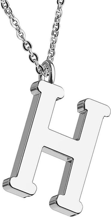 Produktbild Star Piercing Kette silber Anhänger Buchstabe H (ohne Messing, Chirurgenstahl 316L)