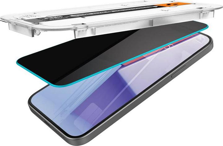 Produktbild Spigen GLAStR EZ FIT Privacy HD Entworfen fur iPhone 15 Pro Premium gehartetes Glas Displayschutzfolie