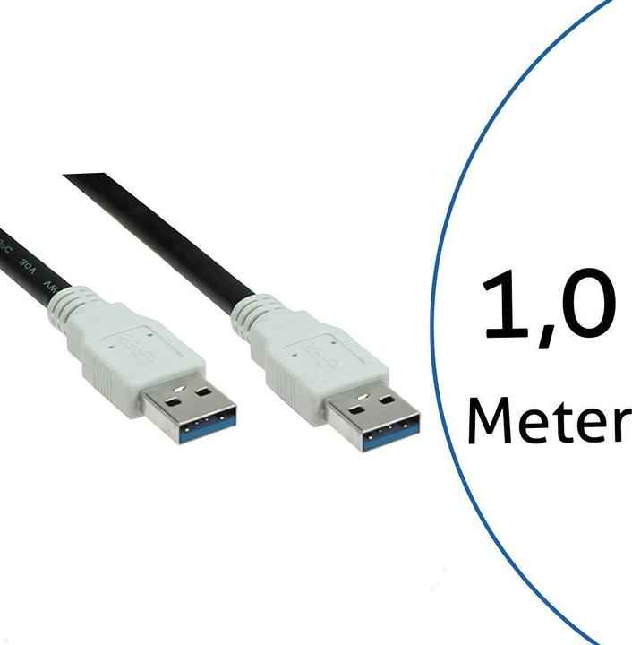 Immagine prodotto Bachmann 918.176 Cavo USB 1 m USB 3.2 Gen 1 (3.1 Gen 1) USB A Nero (1 m, USB 3.2 Gen 1)