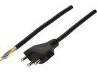 Produktbild Max Hauri TDLR-Netzkabel H03VV-F3G0.75 Typ 12 (2 m)