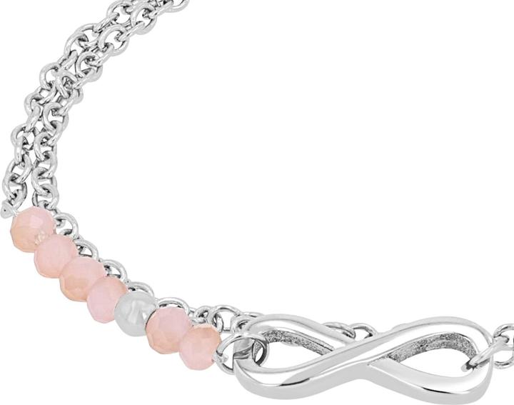 Produktbild S.Oliver Armschmuck für Mädchen, Edelstahl, Glas | Infinity (16 cm, Edelstahl)