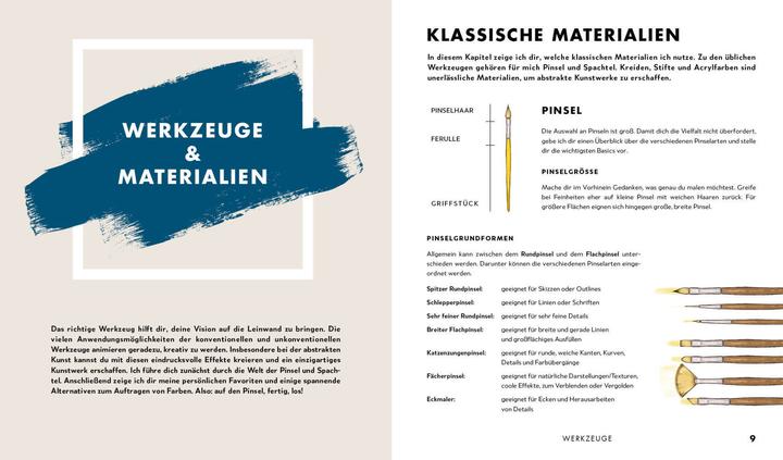 Produktbild Malen mit Acryl (20 abstrakte Bilder Schritt für Schritt) (Deutsch, Petra Wolf, Sophie Ilkay, 2023)