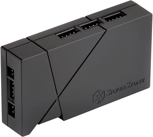 Produktbild Silverstone RGB-LED-Hub + 2x LED-Streifen (RGB)