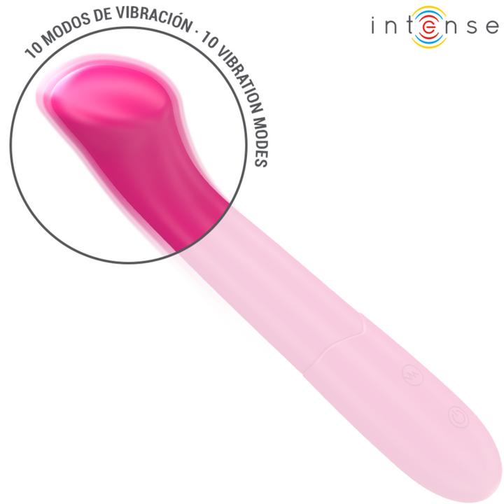 Actual product image Intense Paty Vibrator 19 cm Flexible 10 Vibrations Model 2 Pink