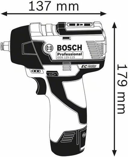 Immagine prodotto Bosch Professional GDS 12V-115 (Batteria ricaricabile)