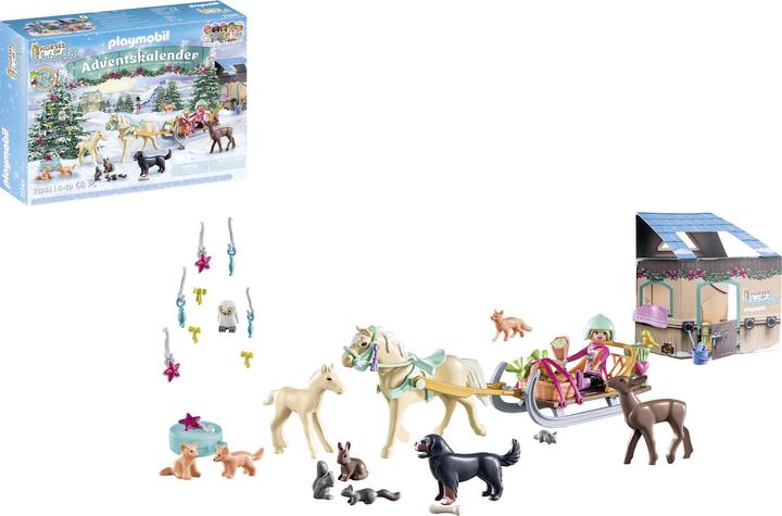 Productafbeelding Playmobil Adventskalender Paarden: Kerstsleetocht