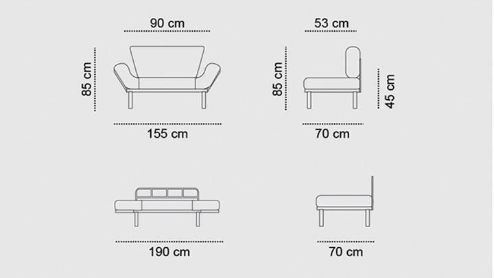 Produktbild Atelier del Sofa Loïc (2-Sitzer)