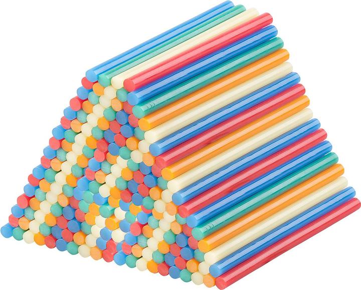 AGT Set di 4 50 stick di colla per pistole per colla a caldo, colorati