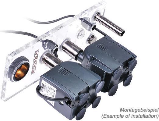 Actual product image Alphacool Geyser Double Power Pump Station