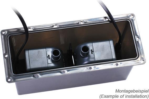 Actual product image Alphacool Geyser Double Power Pump Station