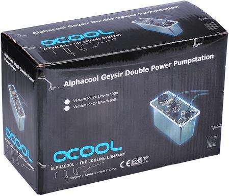 Actual product image Alphacool Geyser Double Power Pump Station