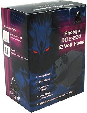 Actual product image Phobya DC12-220 12Volt Pump