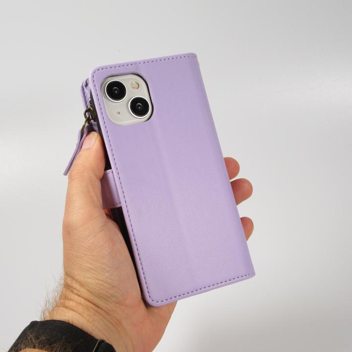 Image du produit PhoneLook Fourre Etui portefeuille luxueux et sophistiqué en cuir avec aimant et compartiment à monnaie (Apple iPhone 15)