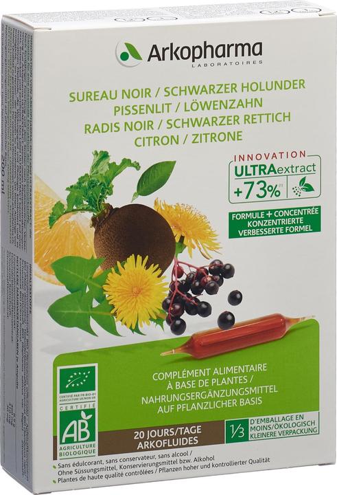 Image du produit Arkopharma Arkofluide Bio (20 pièce(s), Ampoules, 360 g)